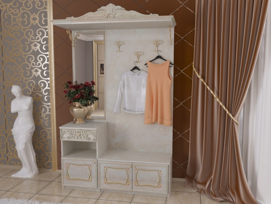 Прихожая роза беж