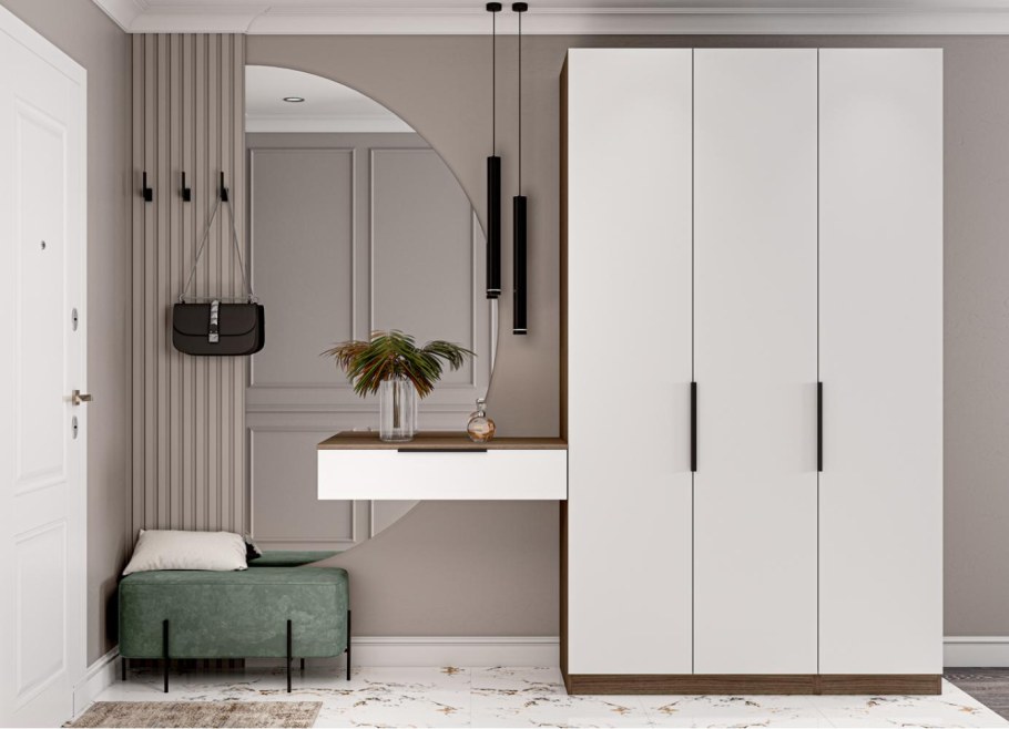 Шкаф Оскар Галифакс с черными ручками