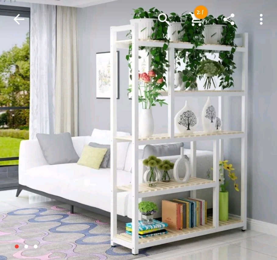 Стеллаж перегородка для цветов