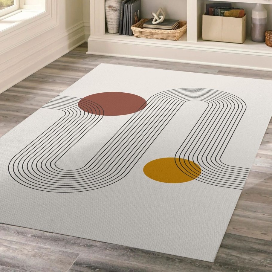 Яркий геометрический ковер