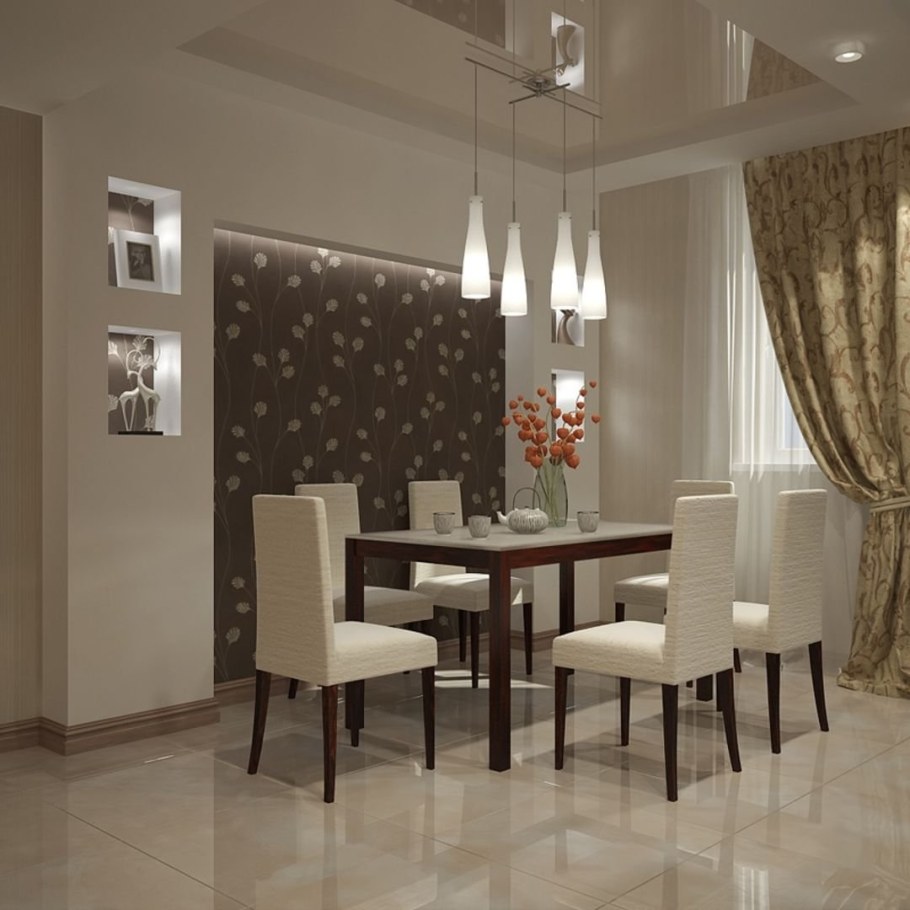 Кухня кофейного цвета в интерьере