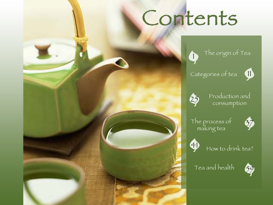 Цвет зеленого чая