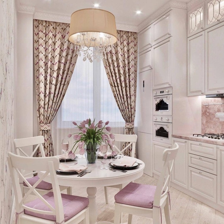 Стильные шторы на кухню