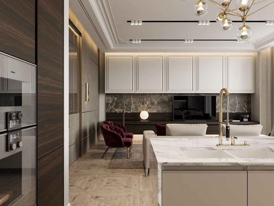 Современная классика в интерьере кухни