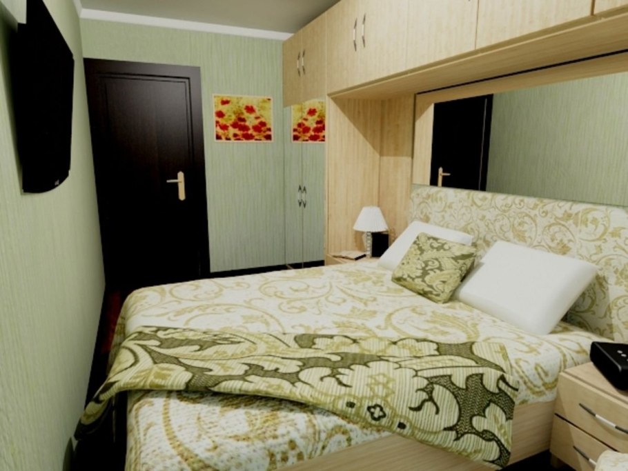 Спальня шириной 2.5 метра