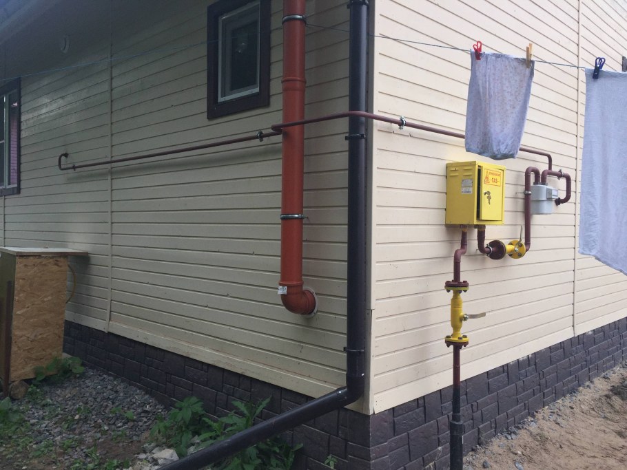 Подводка газа к дому