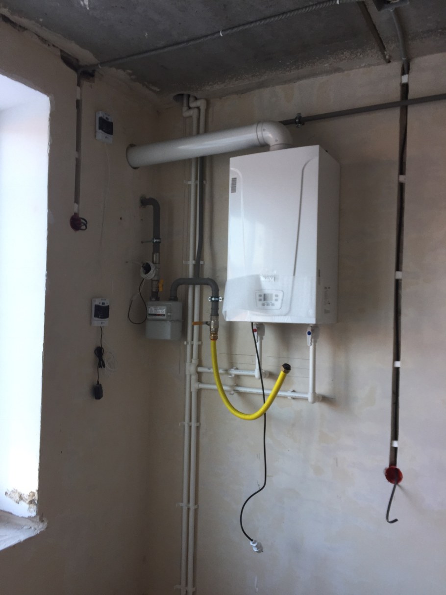 Газовый счетчик в котельной