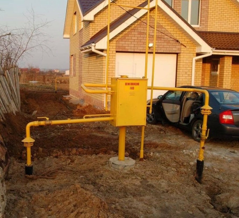 Подводка газа к частному дому