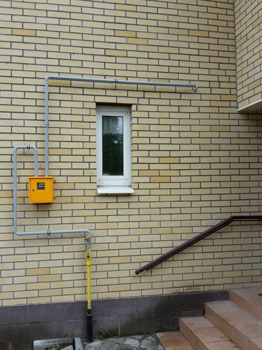 Цокольный ввод газа Мособлгаз