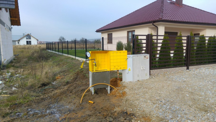 Газопровод на участке