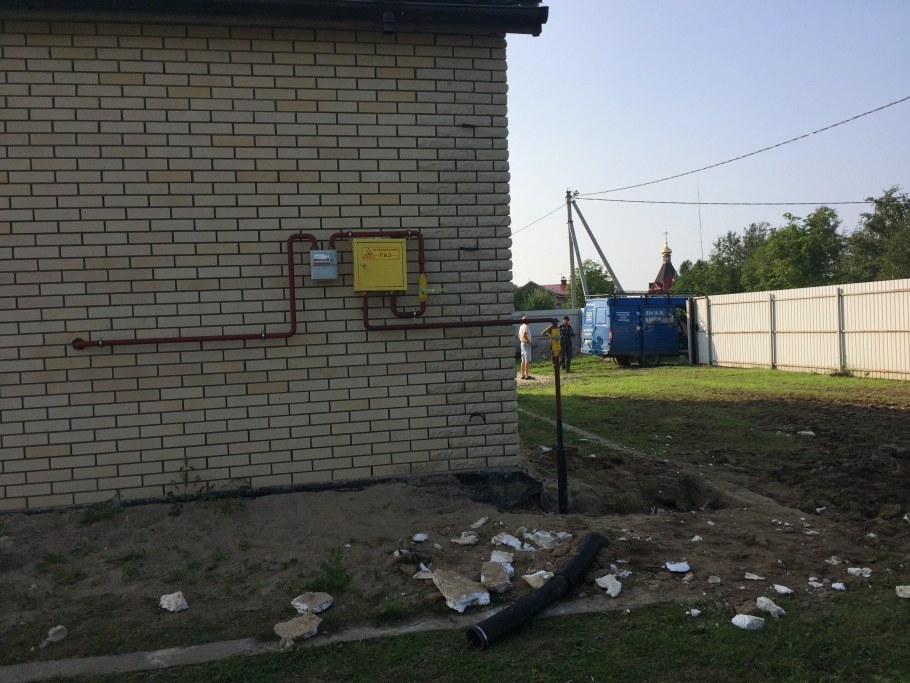 Ввод газа в частный дом