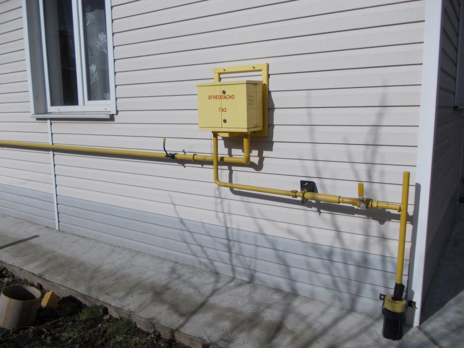 ГАЗ В частный дом с ГРПШ