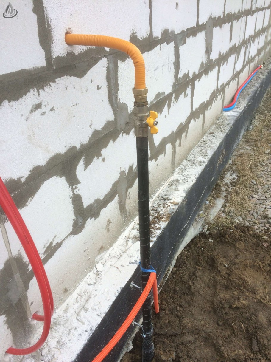 Цокольный ввод для газгольдера