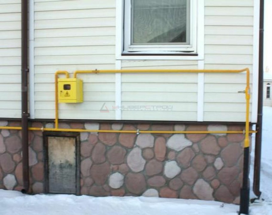 Подвод газа к частному дому