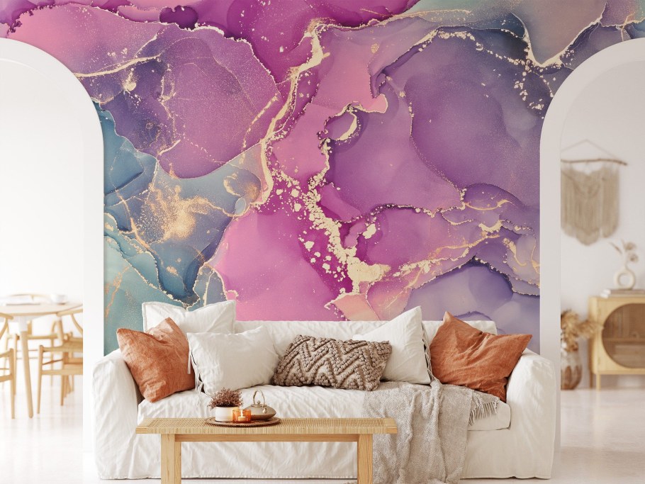 Фреска голубой флюид