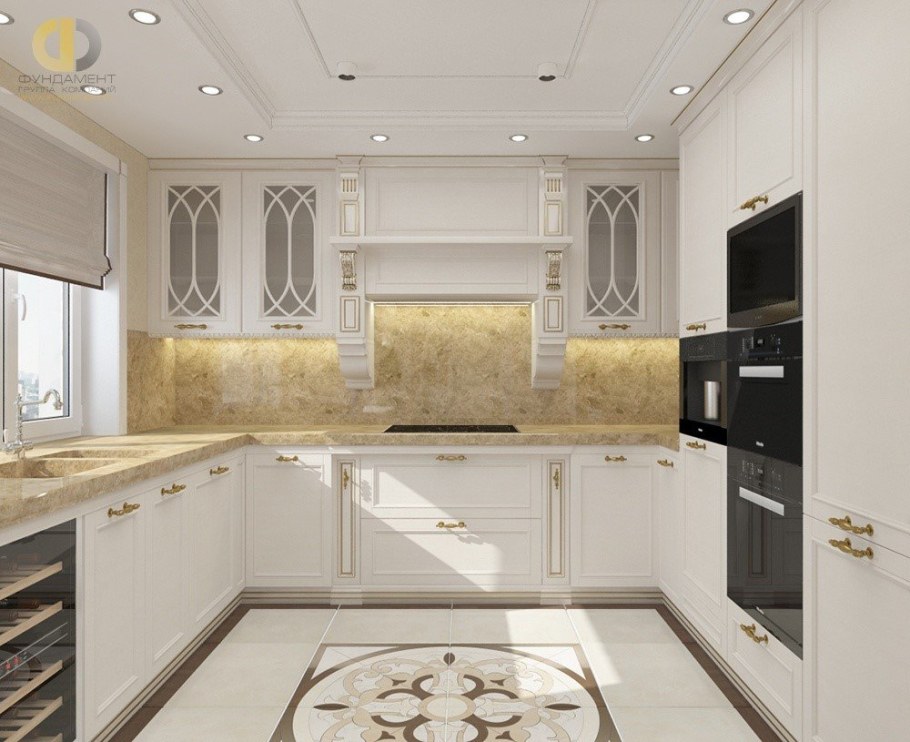 Дизайнерский интерьер кухни