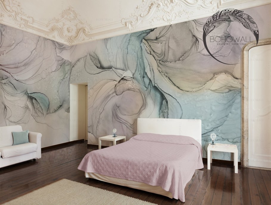 Фреска на стену мрамор