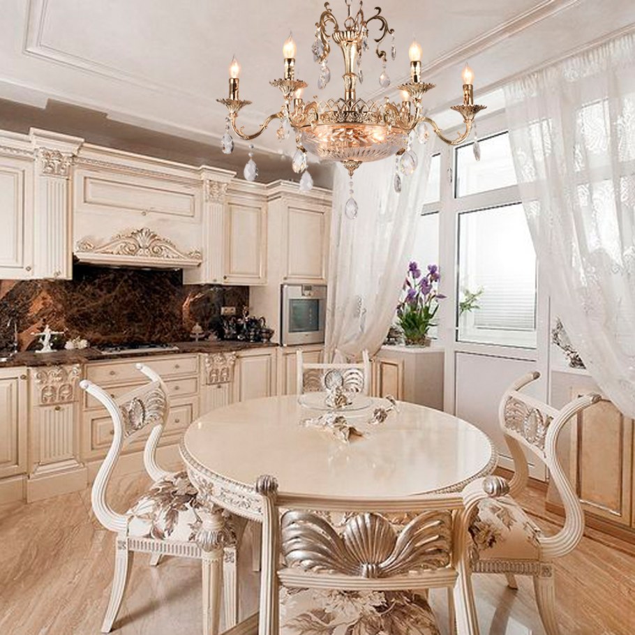 Кухни в классическом стиле в светлых тонах