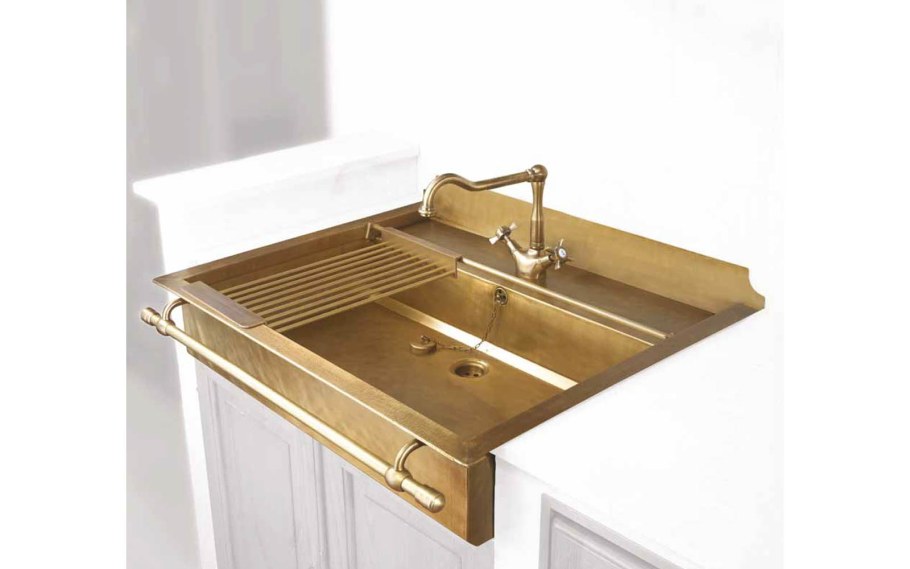 Врезная кухонная мойка restart lvq023 медь