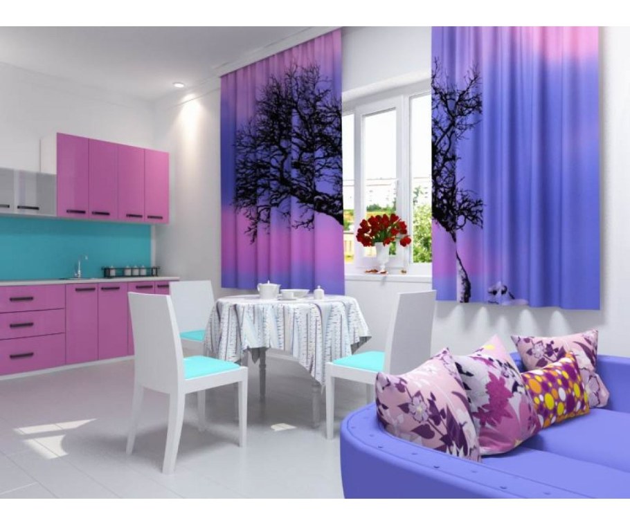 Фиолетовая кухня