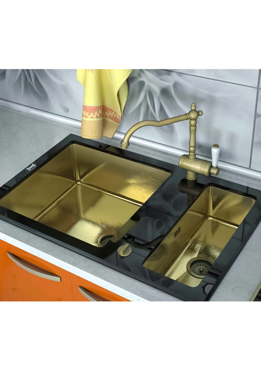 Кухонная мойка Zorg Sanitary SZR 4040 Bronze