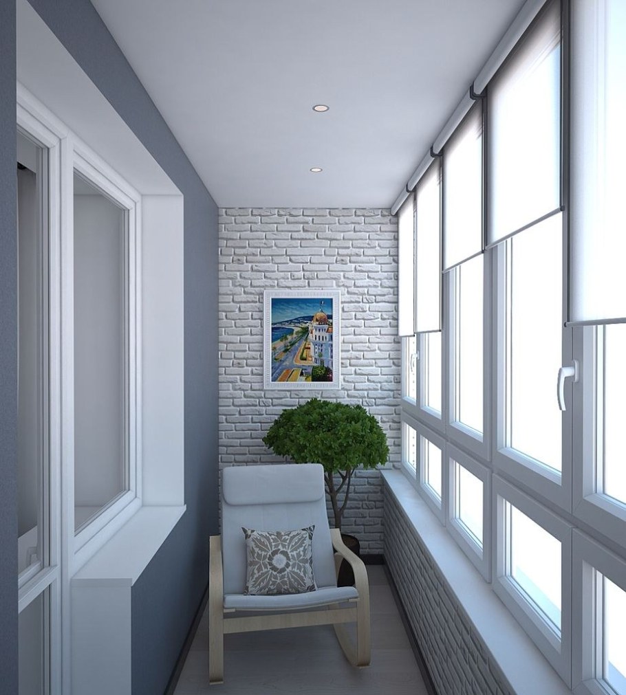 Отделка балкона