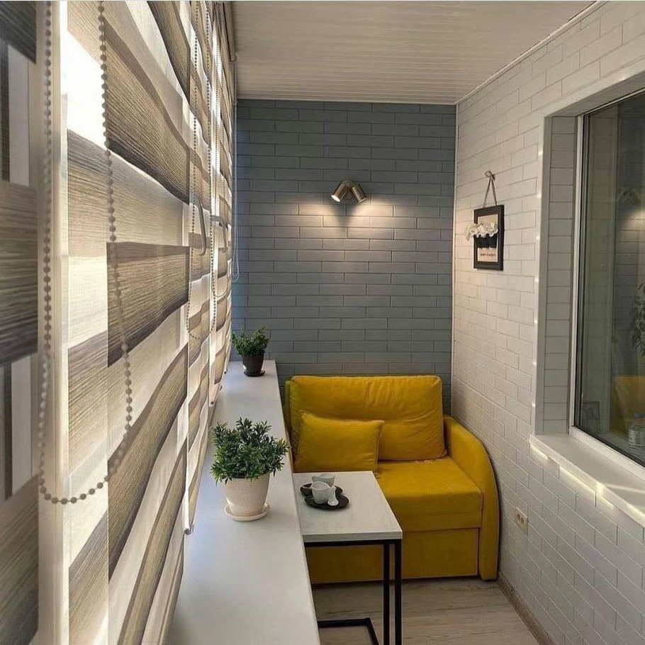 Уютный балкон в хрущевке