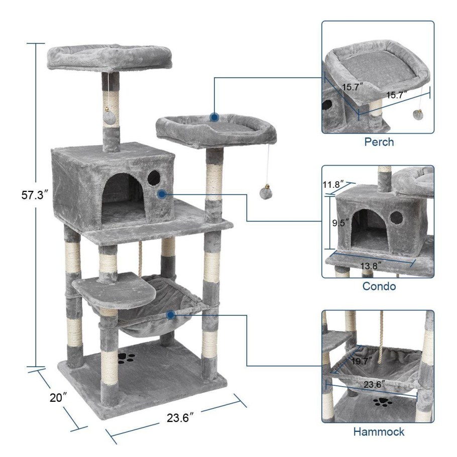 Многоярусный домик для кошек