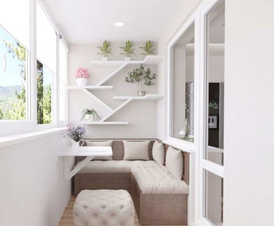 Угловой диванчик на лоджию