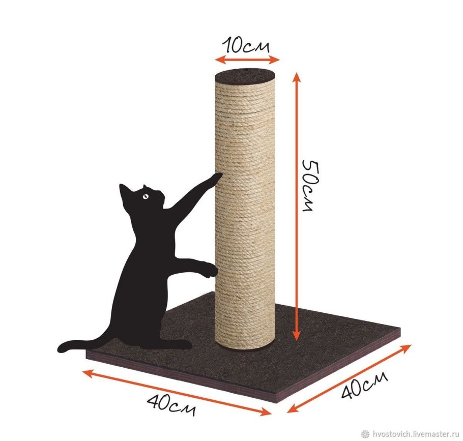 Когтеточка столбик для кошек