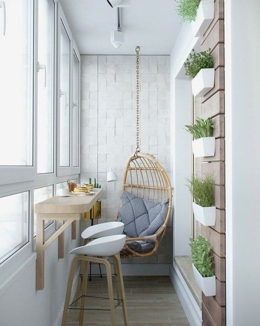 Уютный балкон Сканди