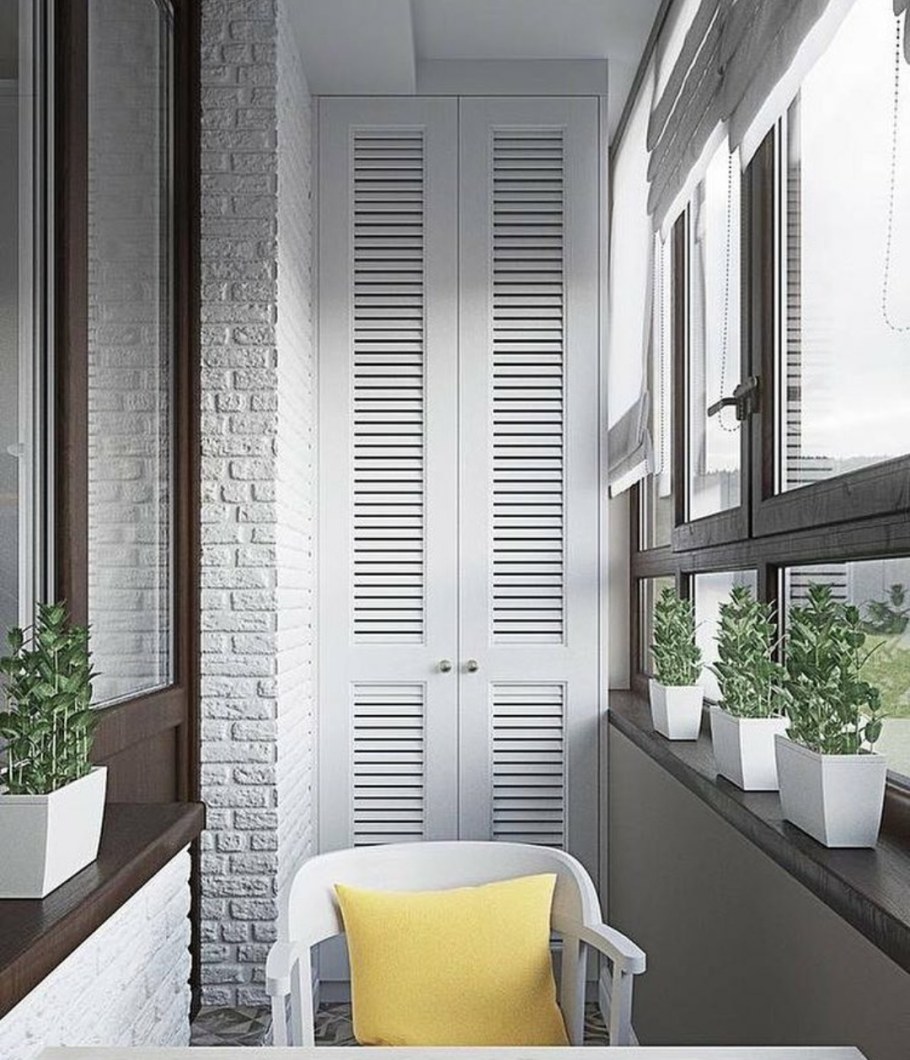 Интерьер балкона