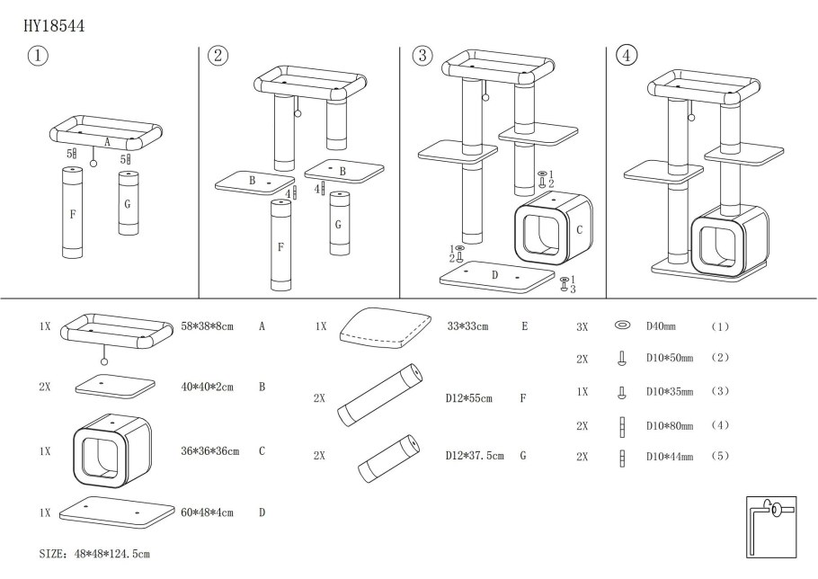 Игровой комплекс для кошек своими руками с когтеточкой чертежи
