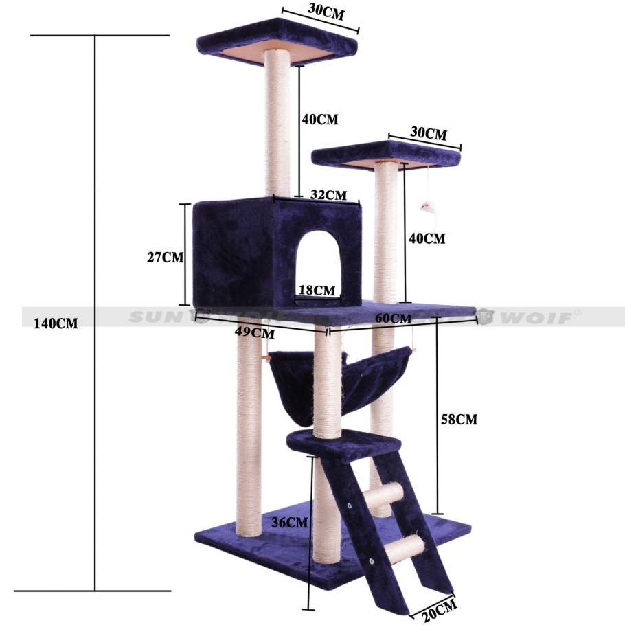 Игровой комплекс для Мейн кунов с чертежами