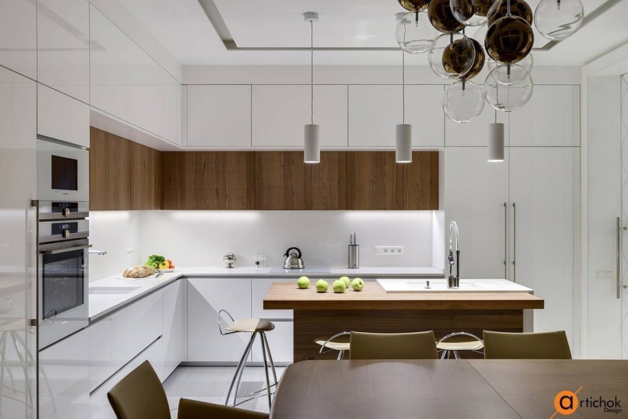 Стиль Минимализм в интерьере кухни