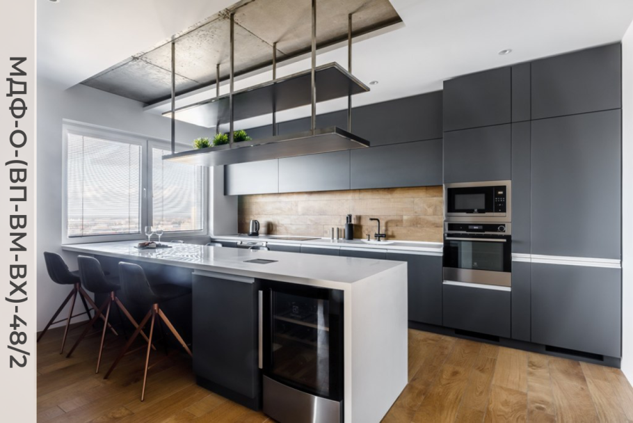 Кухня в сером стиле