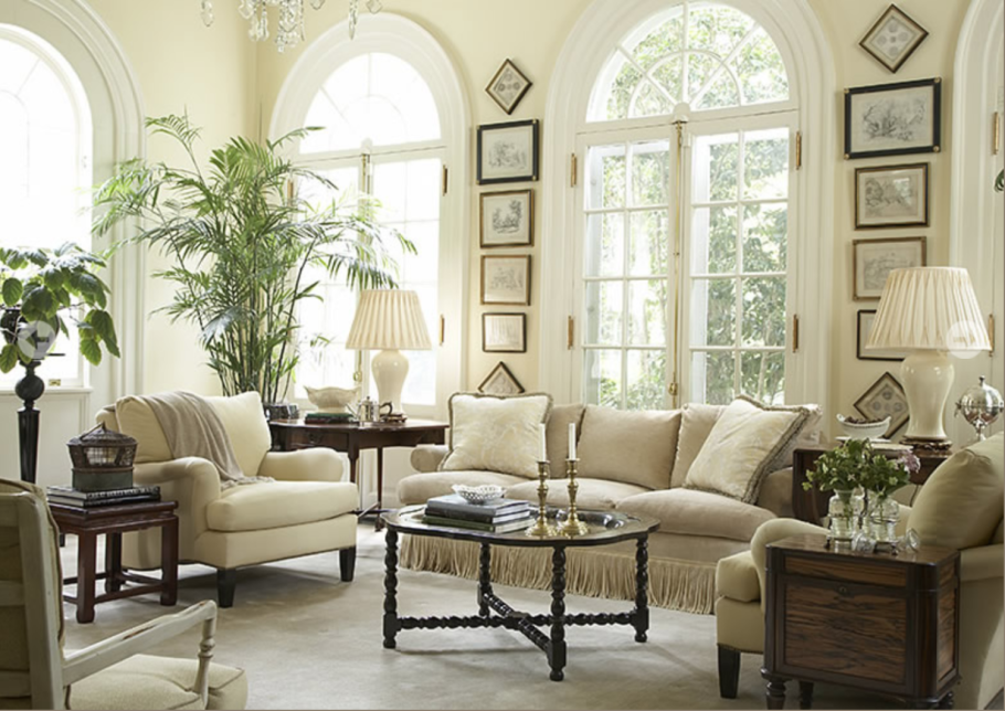 Кремовые стены в интерьере