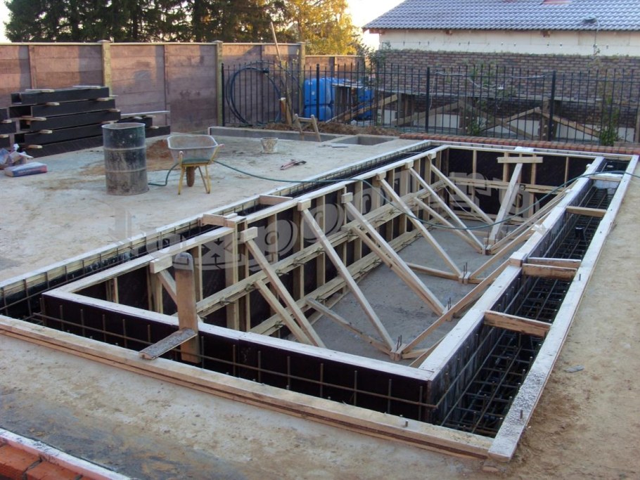 Опалубка приямка фундаментной плиты