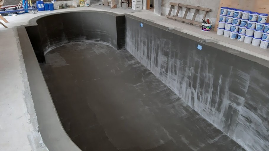 Бетонная чаша бассейна гидроизоляция стена пол