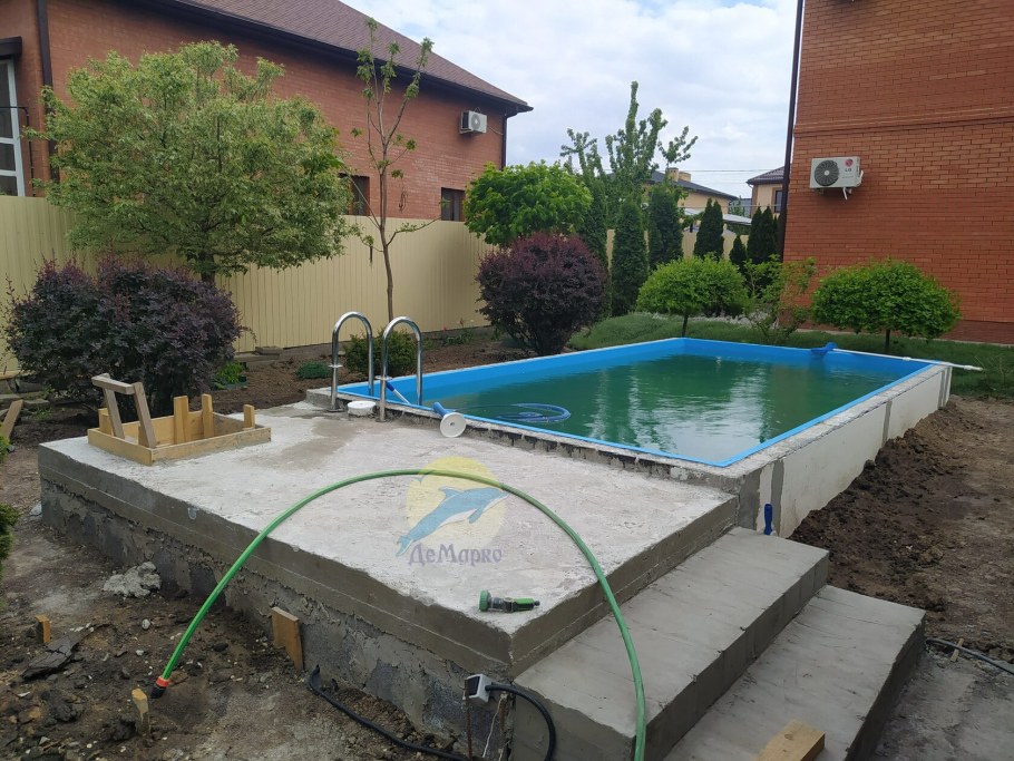 Каскад опалубка для бассейна