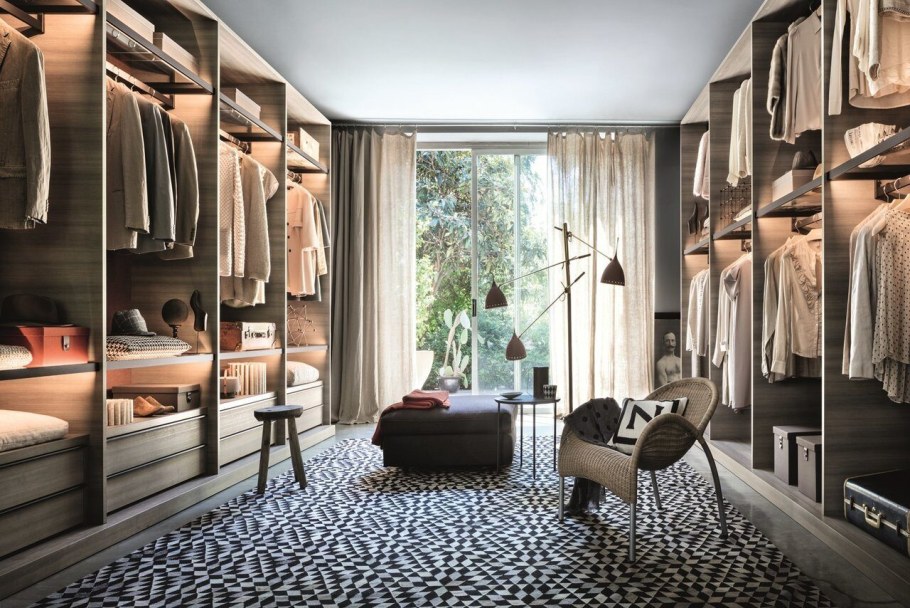 Walk-in Wardrobes open Lema