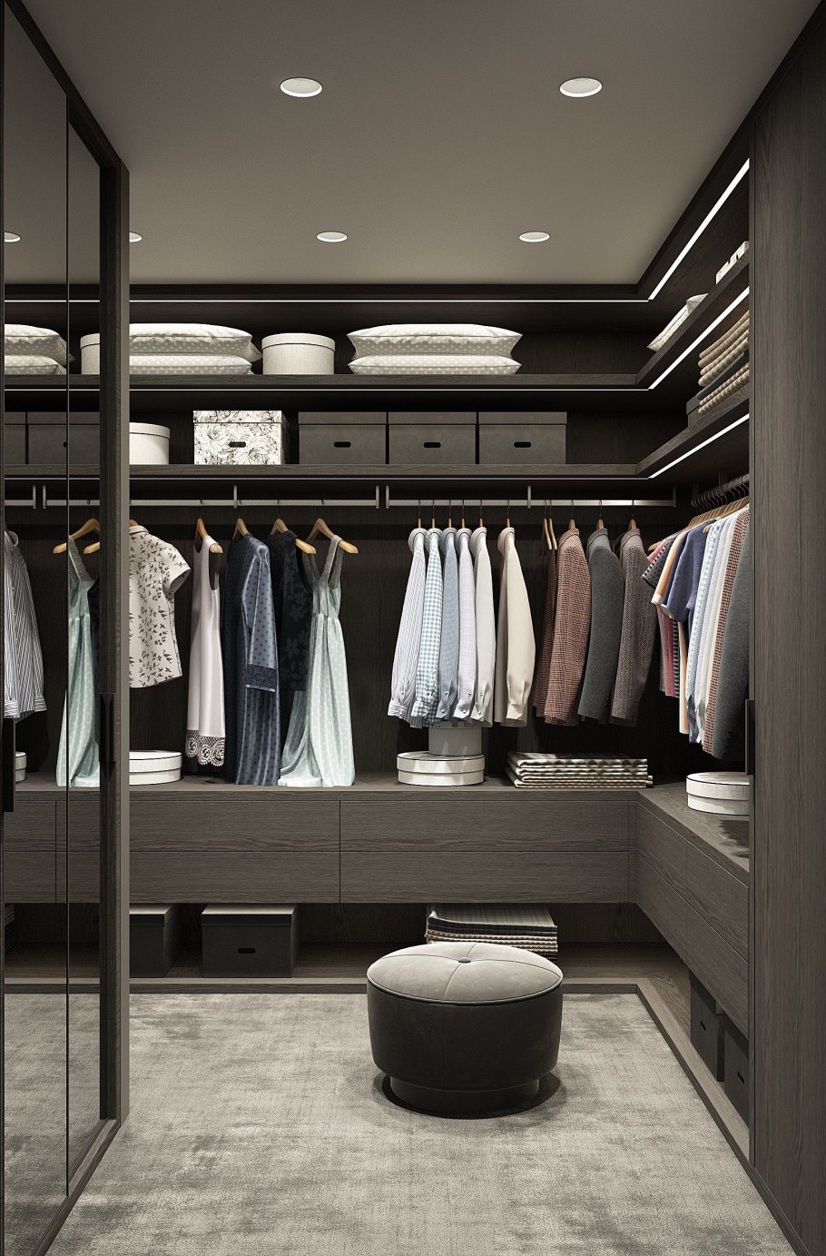 Дизайнерские гардеробные