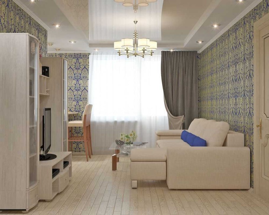 Красивый интерьер однокомнатной квартиры