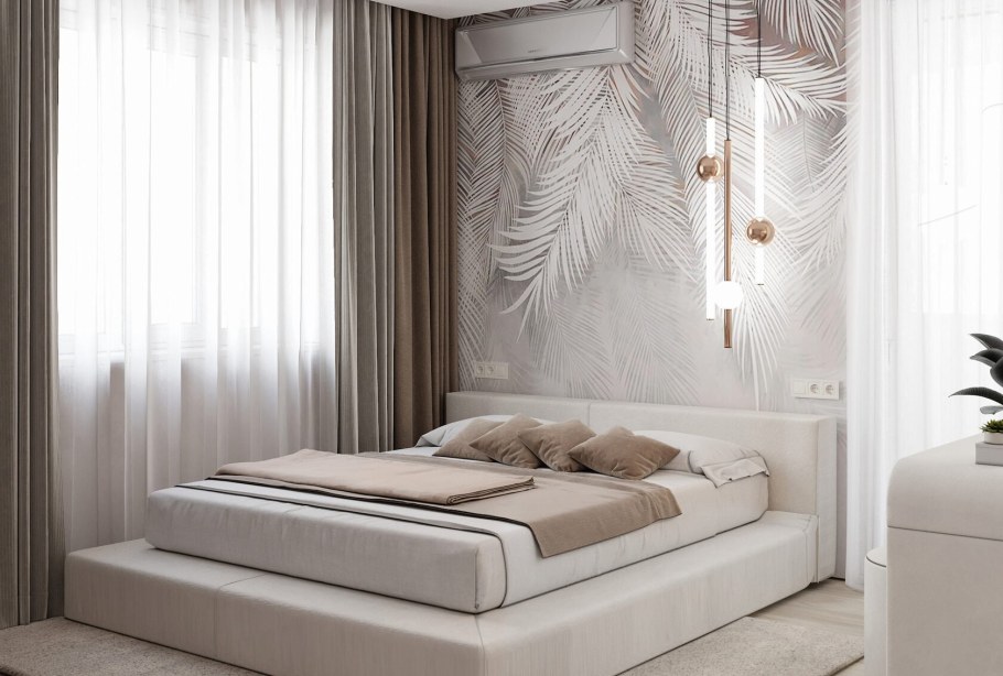 Модные обои для спальни