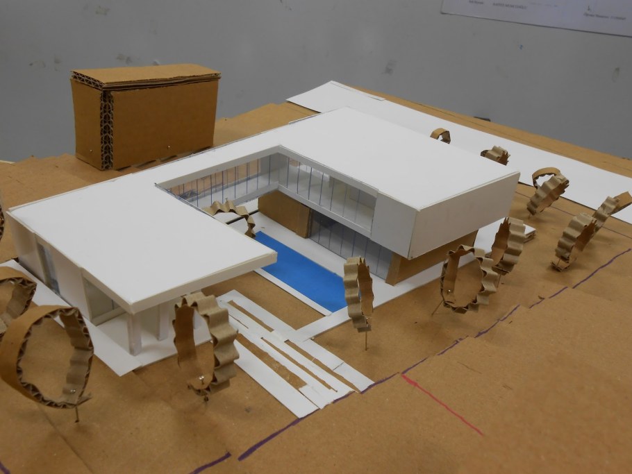 Черновой макет здания