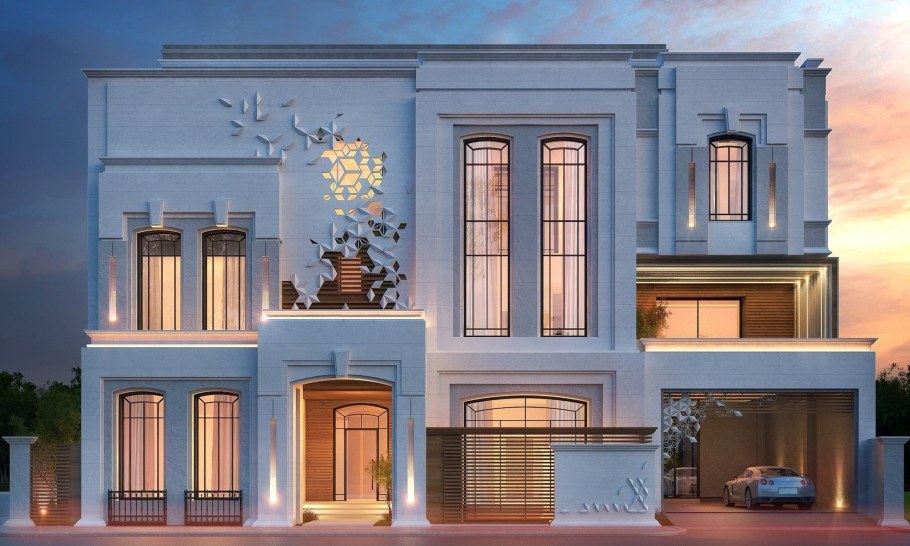 Вилла в стиле Неоклассика и Модерн