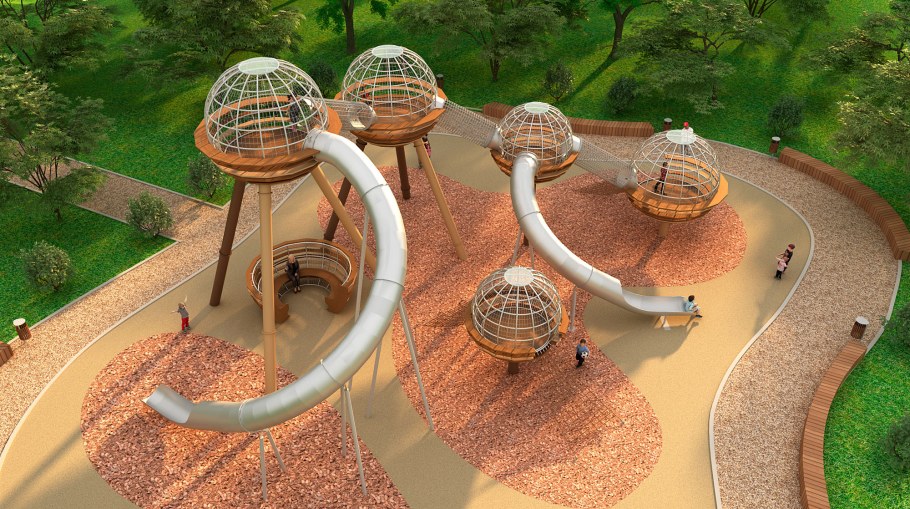 Детская площадка в сквере на Семеновской