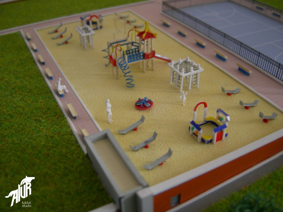 Макет детской площадки