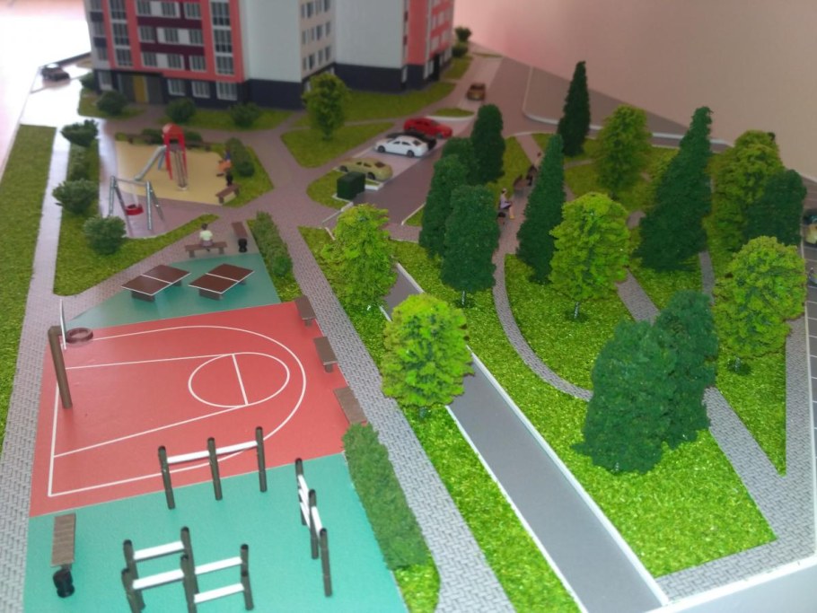 Макет детской площадки