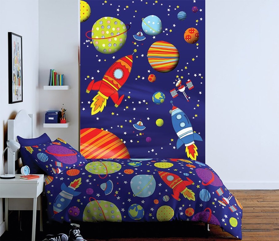 Роспись стен в стиле космос